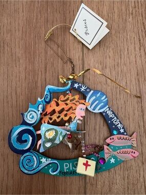 Karen Rossi Zodiac Sign Pisces Fanciful Flight by Silvestri - Retired Ornament